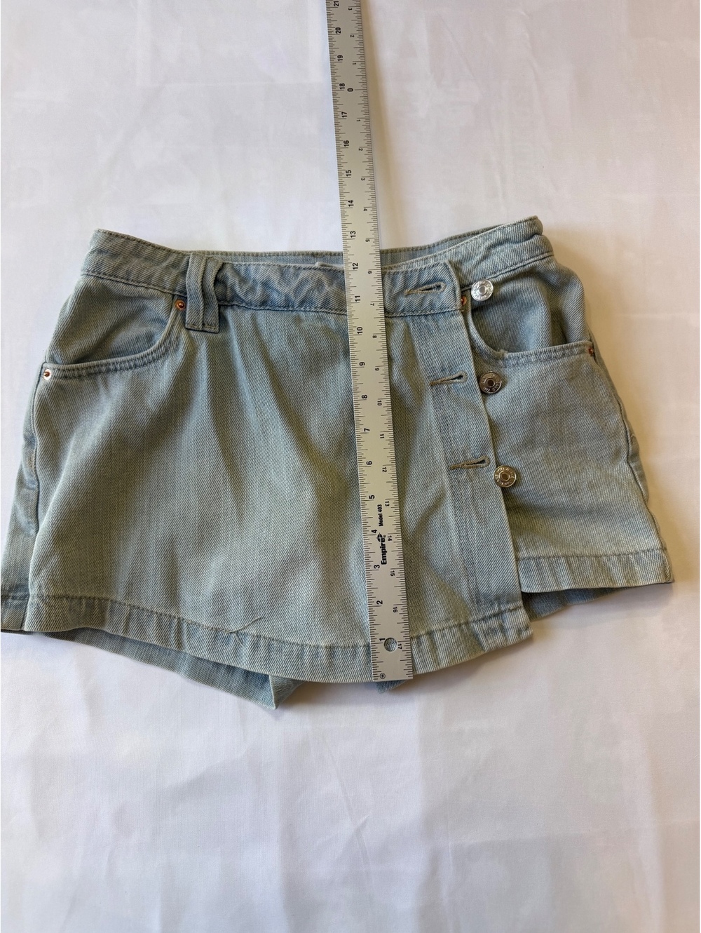 YMI High-Rise Denim Skort Size 1 / 25 Light Wash